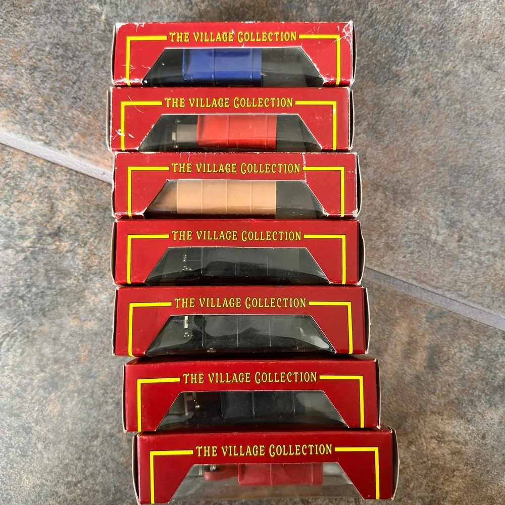 Mattel Cameo‎ The Village Collection 1993 Diecast Delivery Van Set of 7 Vintage